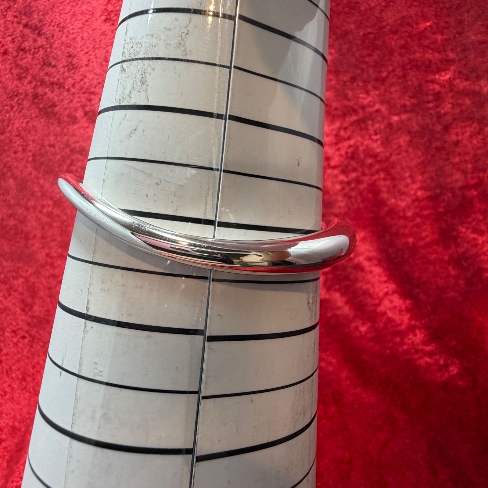 Georg Jensen Sterling Silver 925 OFFSPRING Cuff Bracelet L 16cm 6.3in w/Dust Bag