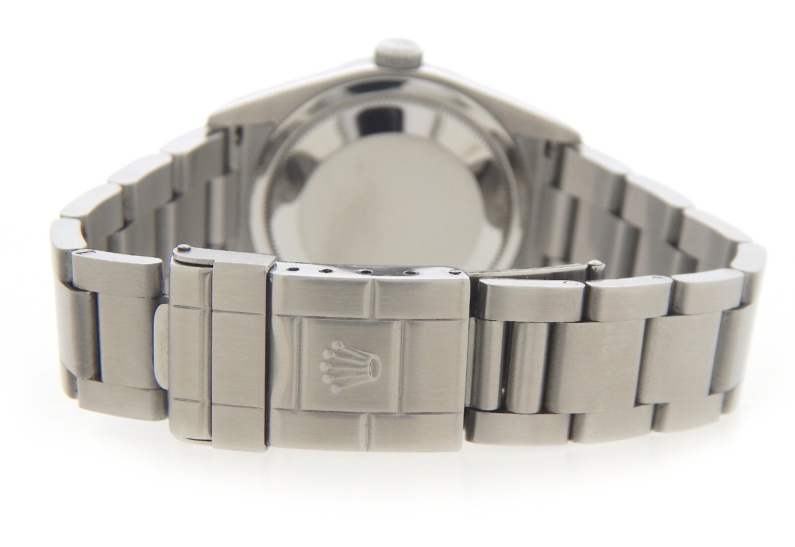 Rolex Mens Explorer I Stainless Steel Watch Black Arabic Dial Oyster Band 114270