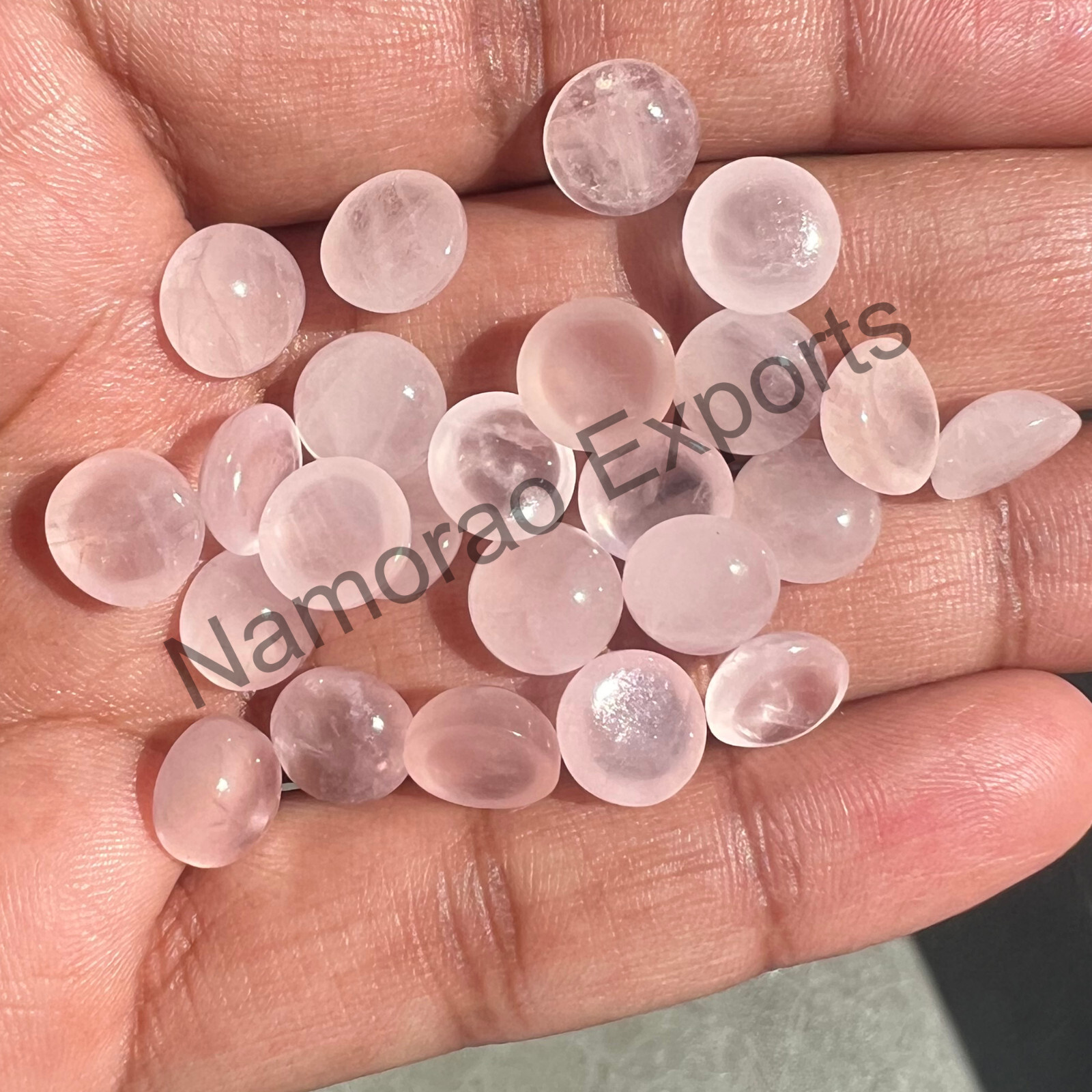 Natural Rose Quartz Round 4 mm to 20 mm Cabochon Loose Gemstone Lot