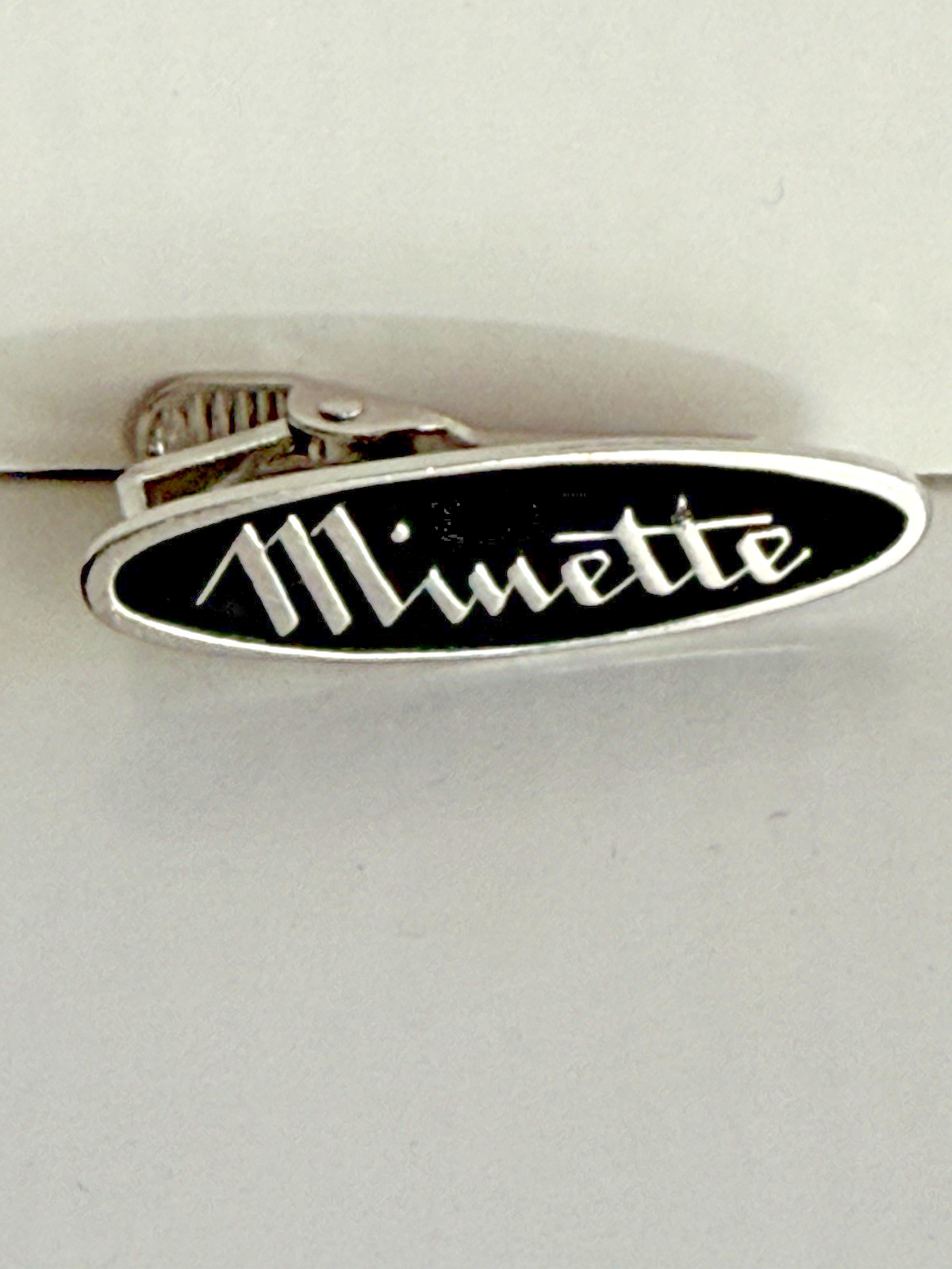 Vintage MINETTE Camera Co REAL Silver Tie Clip MCM Mod 50/60’s RARE Photographer