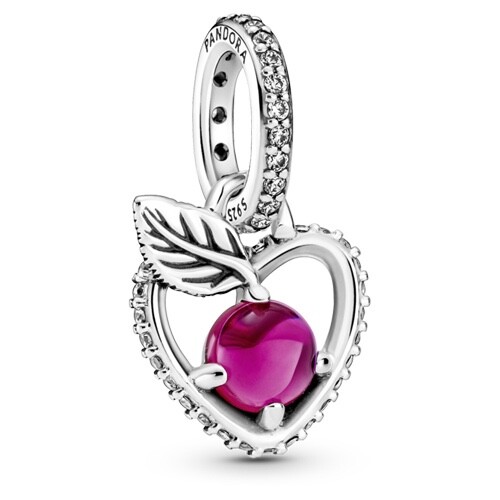 Pandora Disney Snow White Apple Pendant with Cerise Crystal – 399553C01