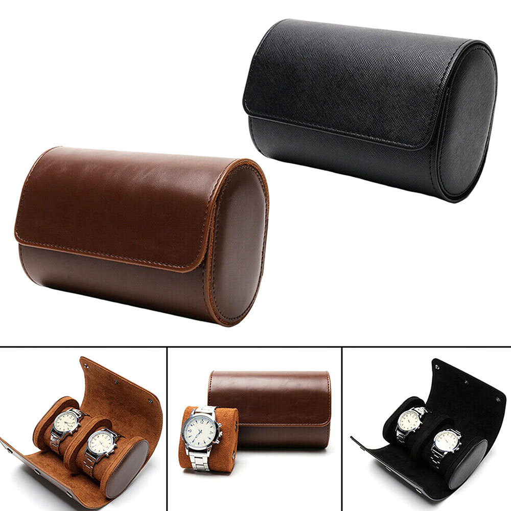 1/2/3Slot Watch Roll Travel Case Portable Leather Display Jewelry Storage box#