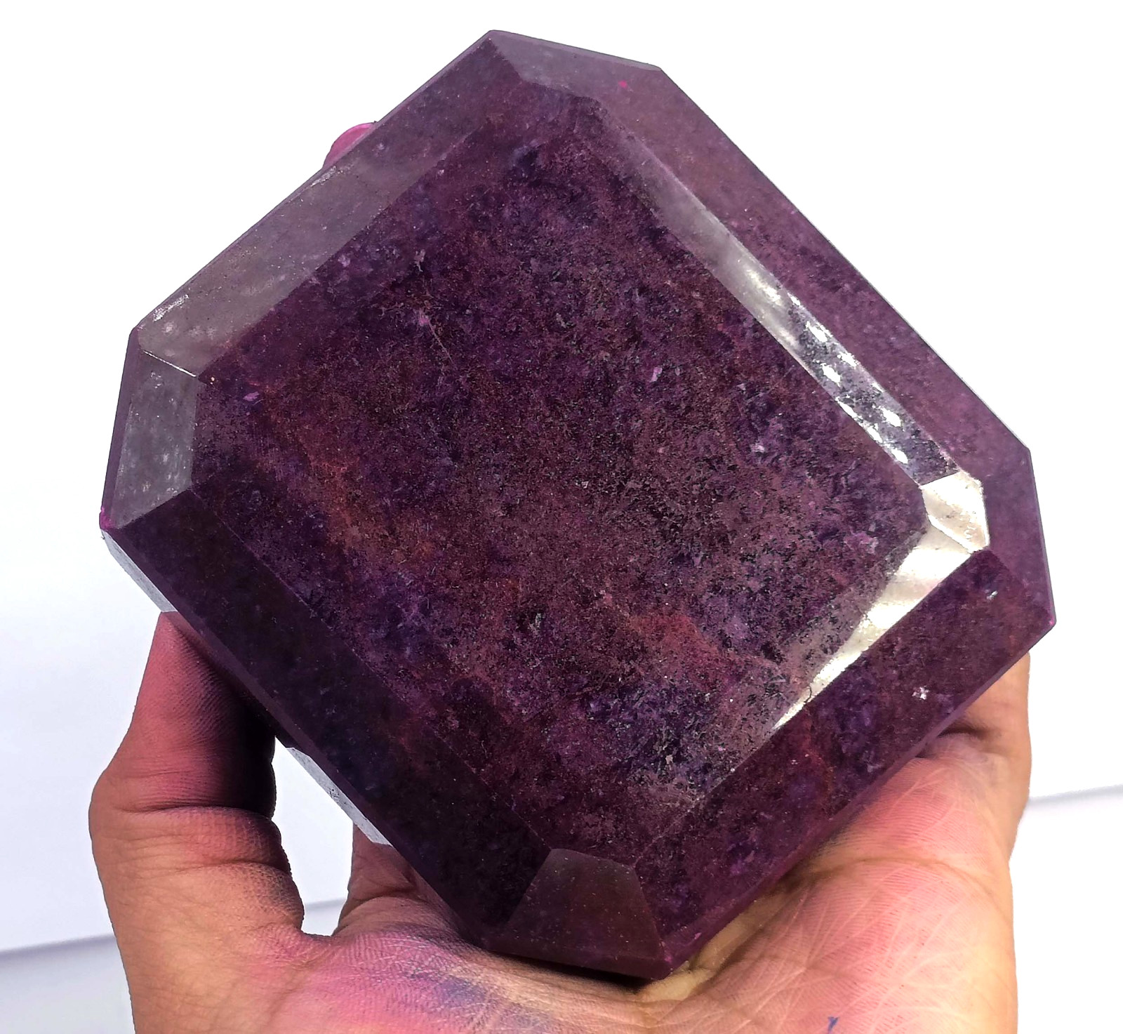 Unique Quality 2827 Ct Natural Red Ruby Emerald Shape IGL Gemstone 6AHG