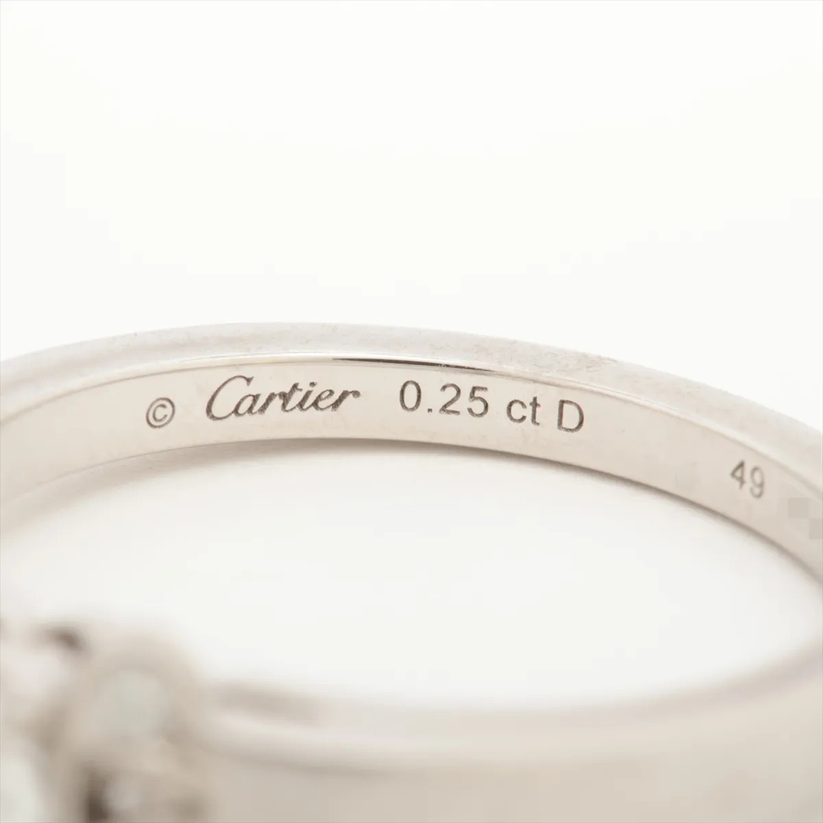Cartier Ballerina diamond Ring Pt950 4.6g 0.25D D VS1 3EX NONE 49