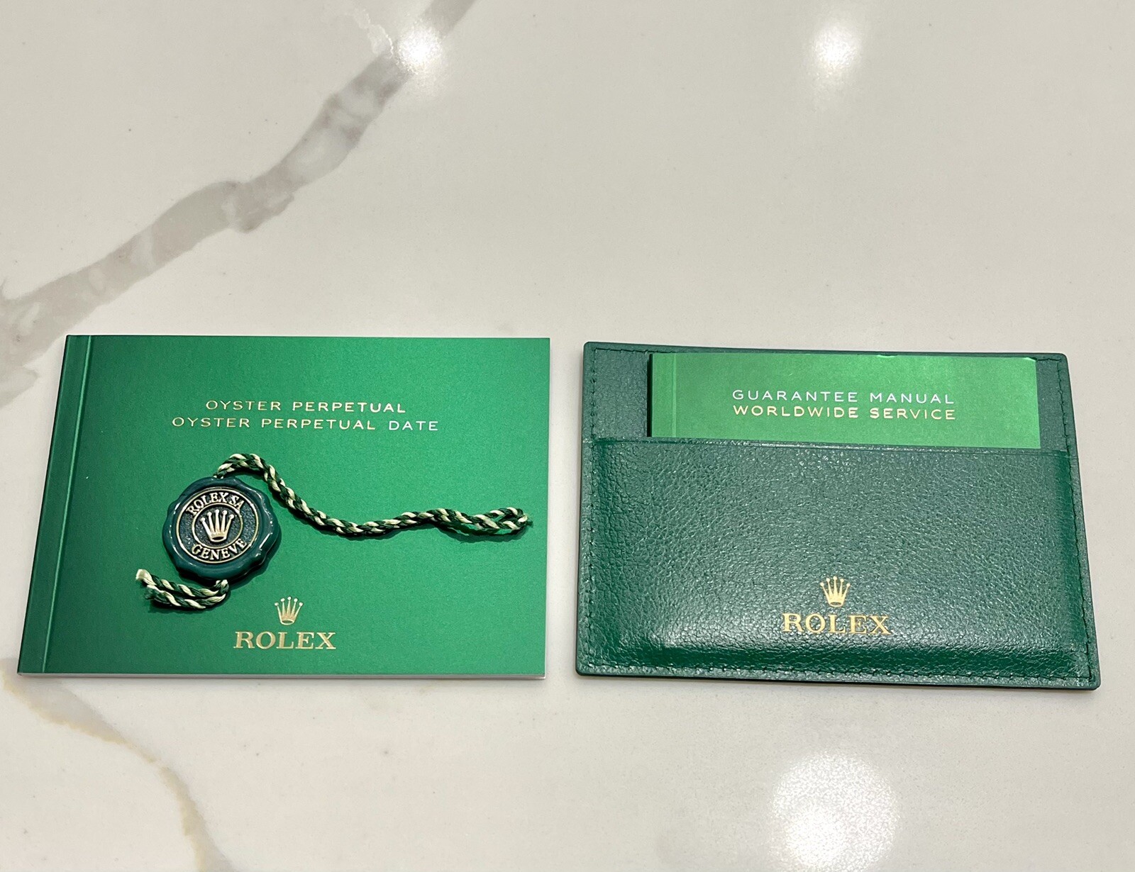 OEM New Style Rolex Oyster Perpetual Booklet 124300 126000 Card Holder TAG NEW