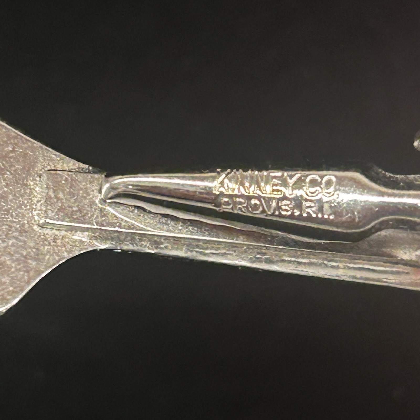 Vintage Kinney Co. Miniature Crescent Adjustable Wrench Tie Clip Clasp