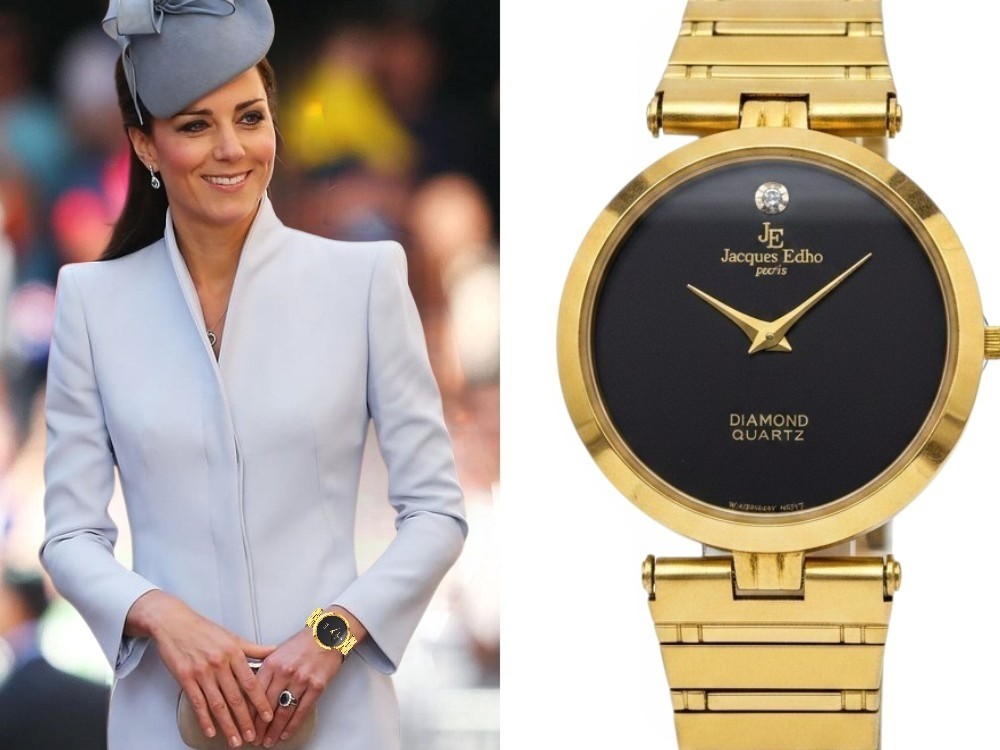 JACQUES EDHO PARIS 30MM,DIAMOND ACCENT, GOLD PLATED, GERMAN QZ WOMEN’S WATCH,…