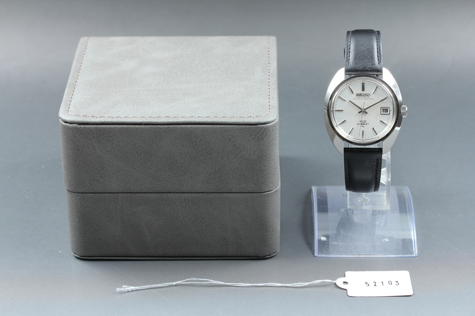 [Near MINT] King Seiko Hi-Beat 4502-8010 Silver Hand Wind Men’s Watch From JAPAN