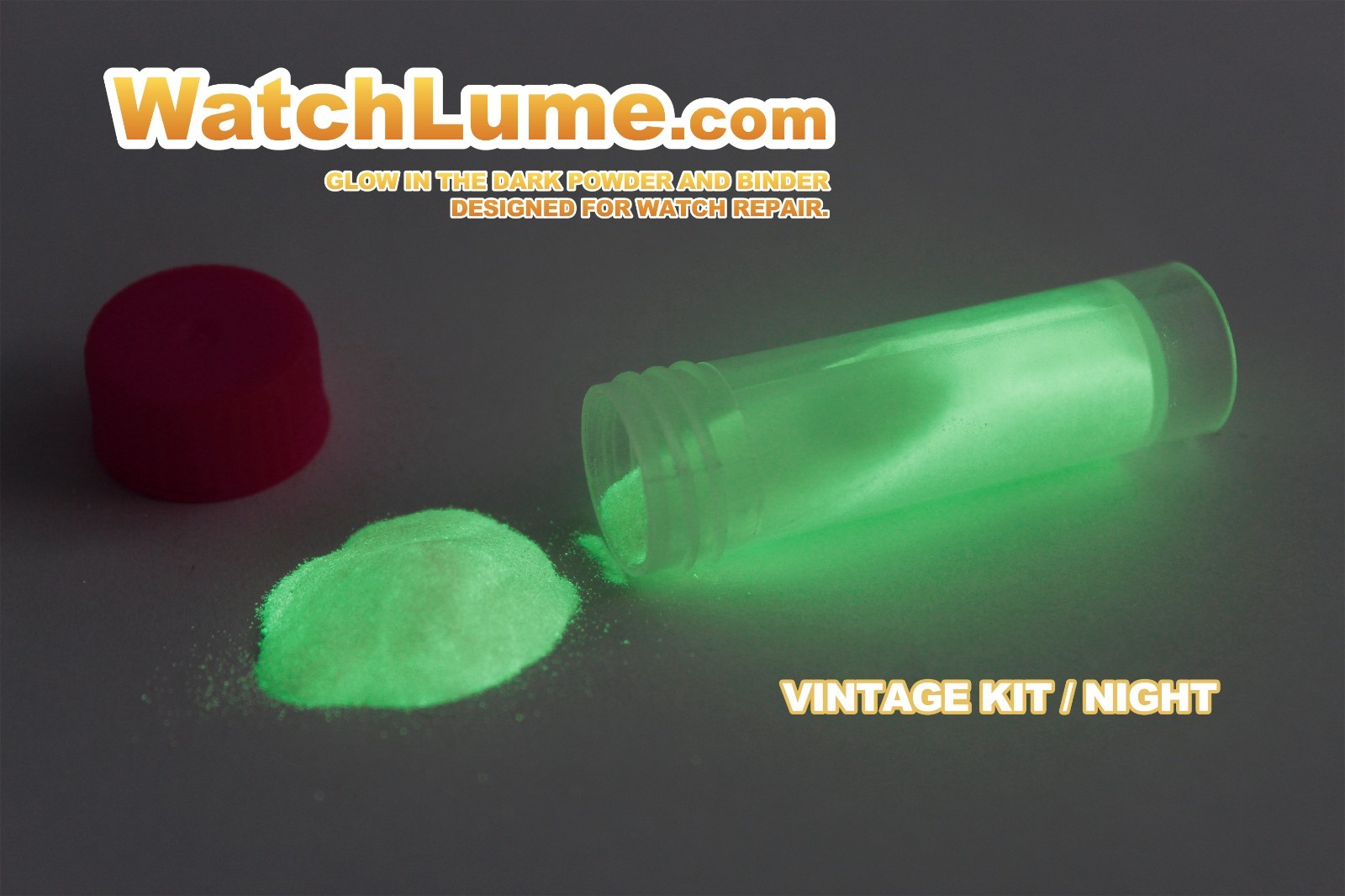 VINTAGE WATCH LUME ™ LUMINOUS PASTE KIT GLOW IN THE DARK DIY LUME WATCH HANDS