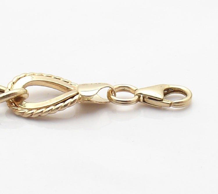 5mm Round Split Key Ring Clasp Genuine Real 14K Yellow Gold Jewelry Making