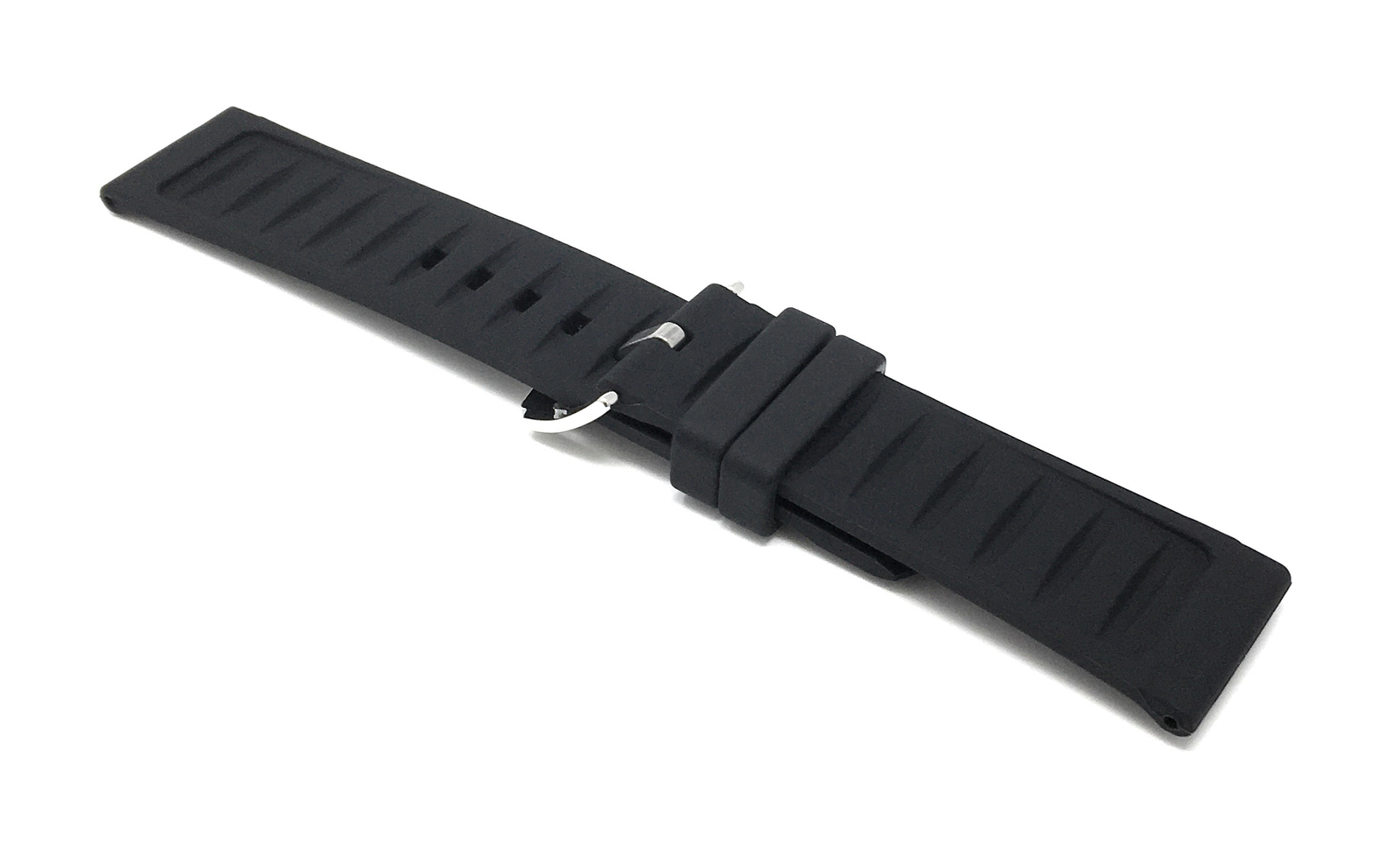 24mm Ribbed Silicone Watch Band for Bulova Marine Star