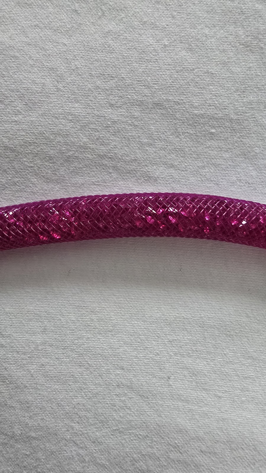 Swarovski Crystaldust Double Wrap Bracelet Pink Sparkly Mesh Magnetic Clasp