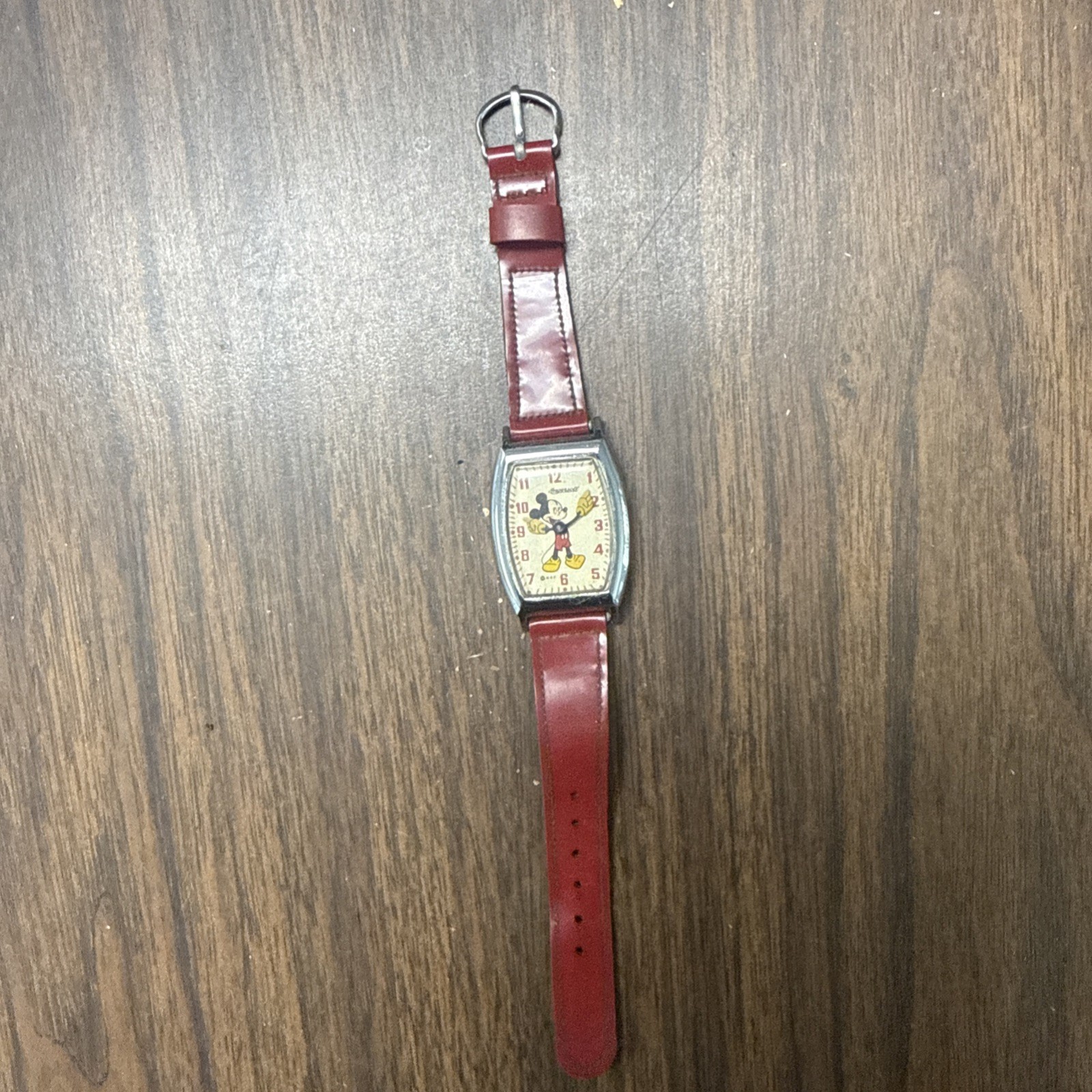 Vintage 1940s Mickey Mouse Ingersoll US Time Watch AS IS. Parts