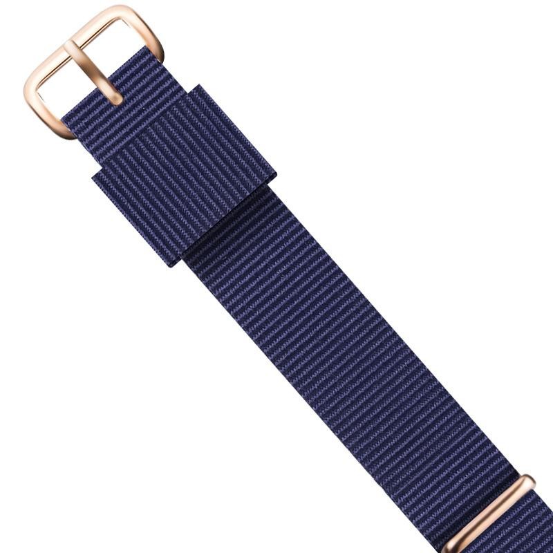 14mm 16mm 18mm 20mm 22mm Nylon Strap for Daniel Wellington Men Women Silver Rose