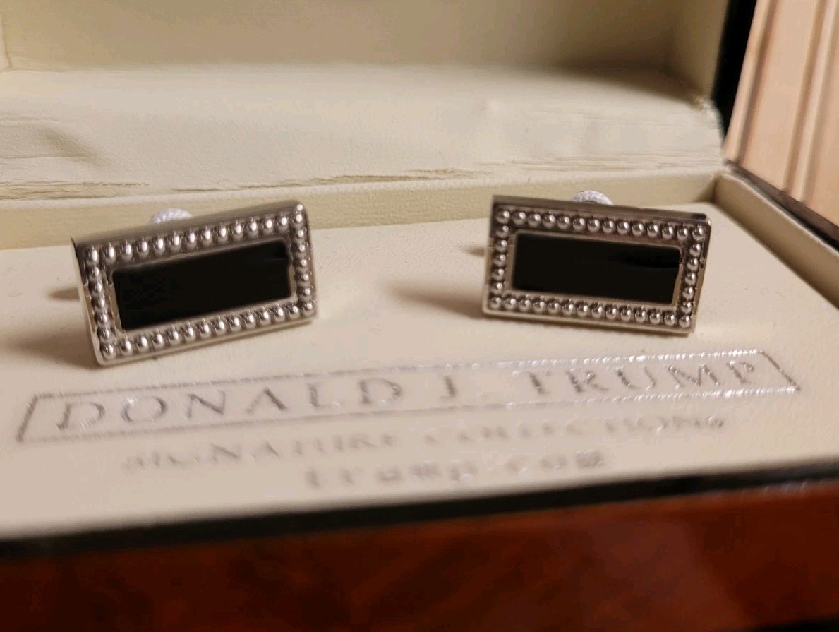 Donald J. Trump Signature Collection Silver-Tone Cufflinks