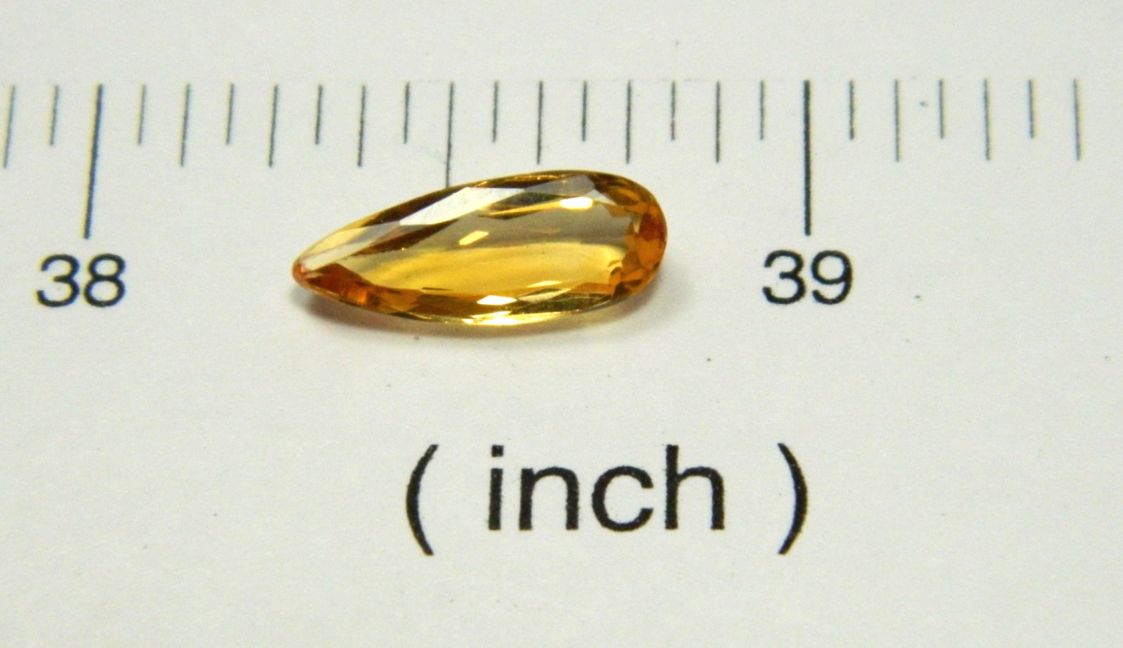 Imperial Topaz 1.91 Ct Clarity IF Pear Cut Natural Golden Brazil I190
