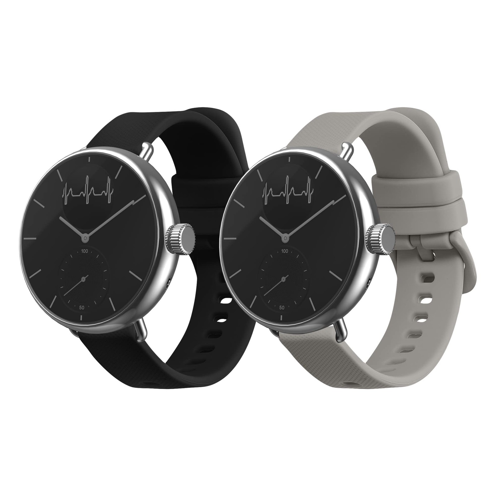 Straps with Withings ScanWatch 38mm / Steel HR 36mm / Move ECG Straps – 2x Si…