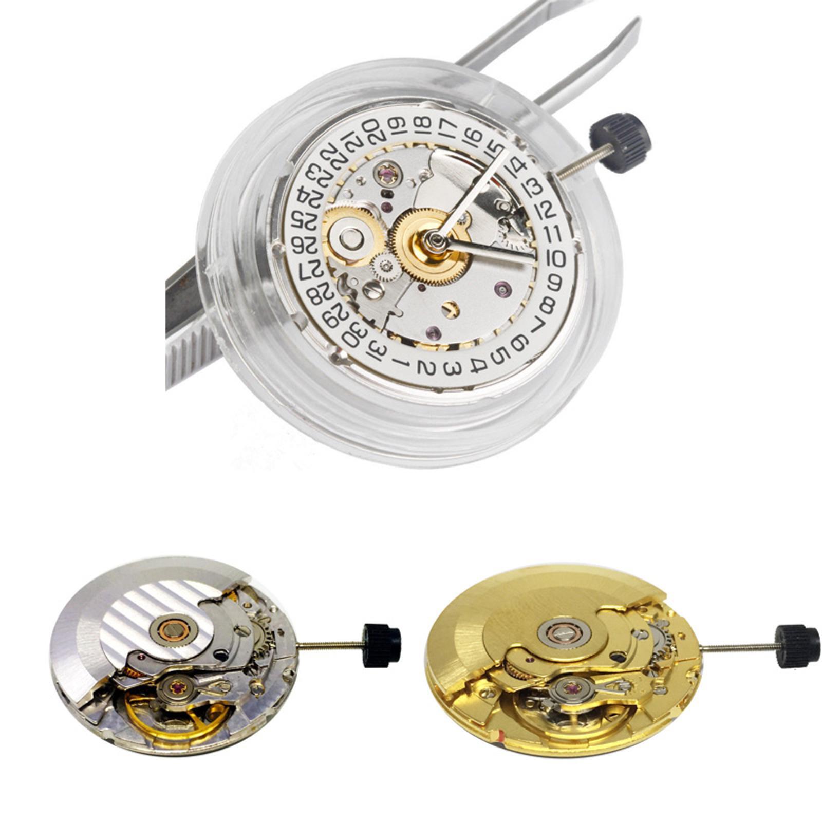 White/Gold Retro Clone 25 Jewels Automatic Watch Movement For ETA 2824 2824-2 B