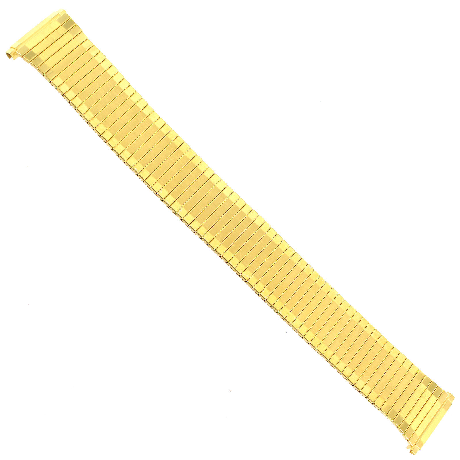 17-21mm Milano Gold Tone Stainless Steel Expansion Tapered Mens Band Regular
