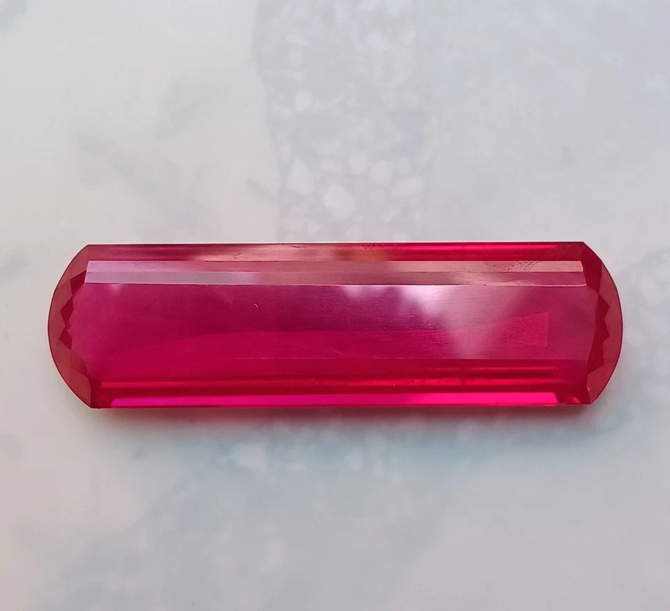 347 Ct Mogok Natural Pink Ruby Fancy Cut Big Size Certified Gemstone Rare Find