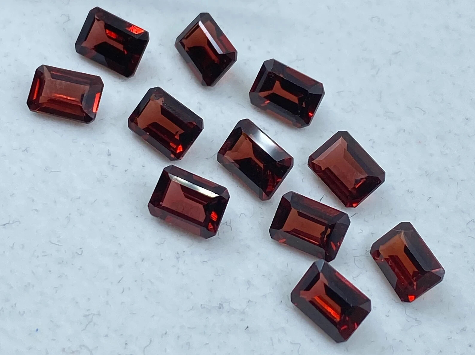 [WHOLESALE] NATURAL GARNET FACETED OCTAGON SHAPE LOOSE GEMSTONE