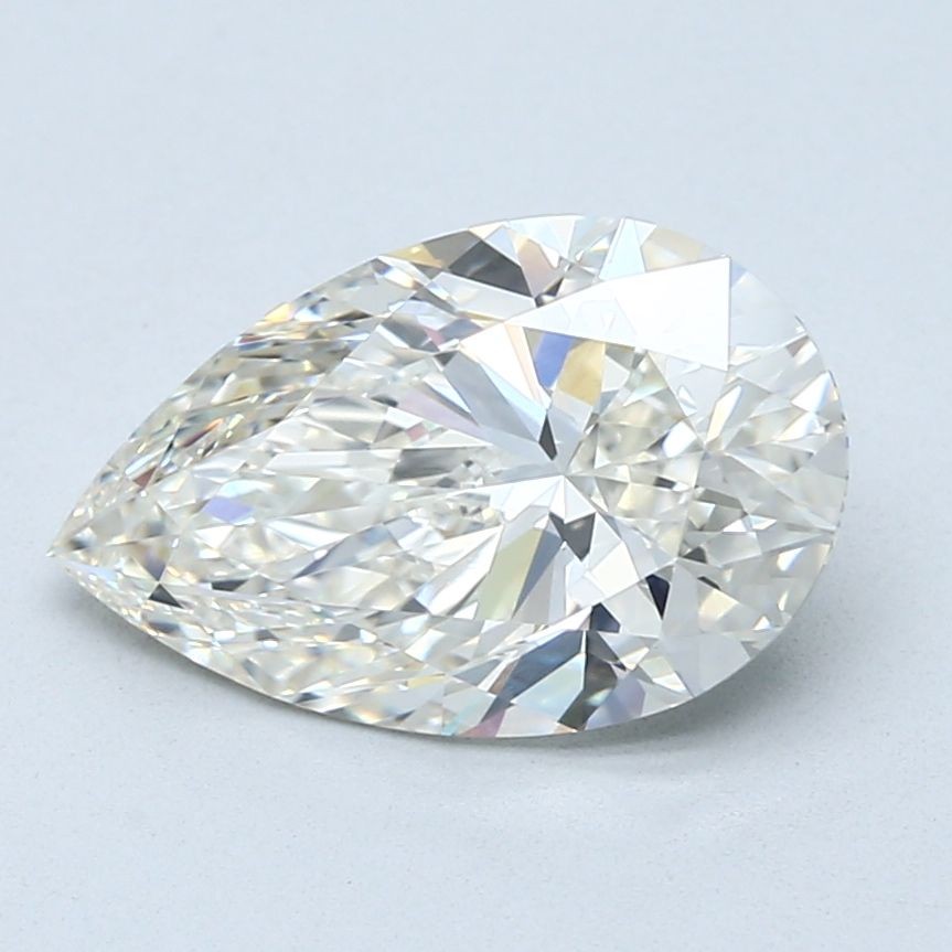 Pear Cut 3.15 Carat Cert. GIA Natural Mined Diamond Loose I color VVS2 clarity