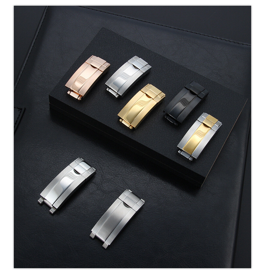 High Quality Stainless Steel Clasp Metal Watch Buckle metal Folding Clasp 9x9mm