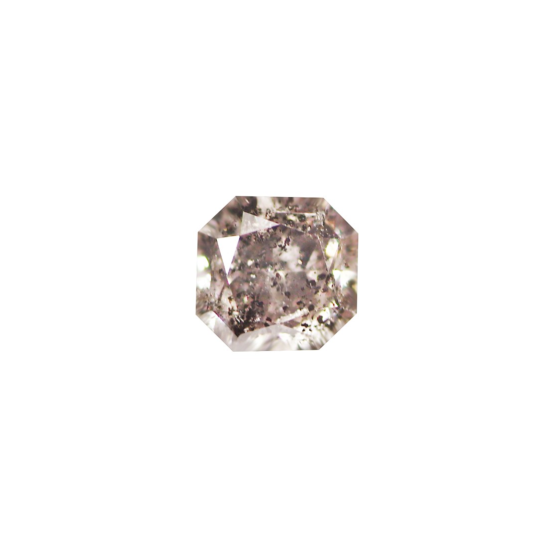 0.11 Ct Octagan 2.7 x 2.6 MM 100% Natural Brownish Pink Argyle Pink Diamond