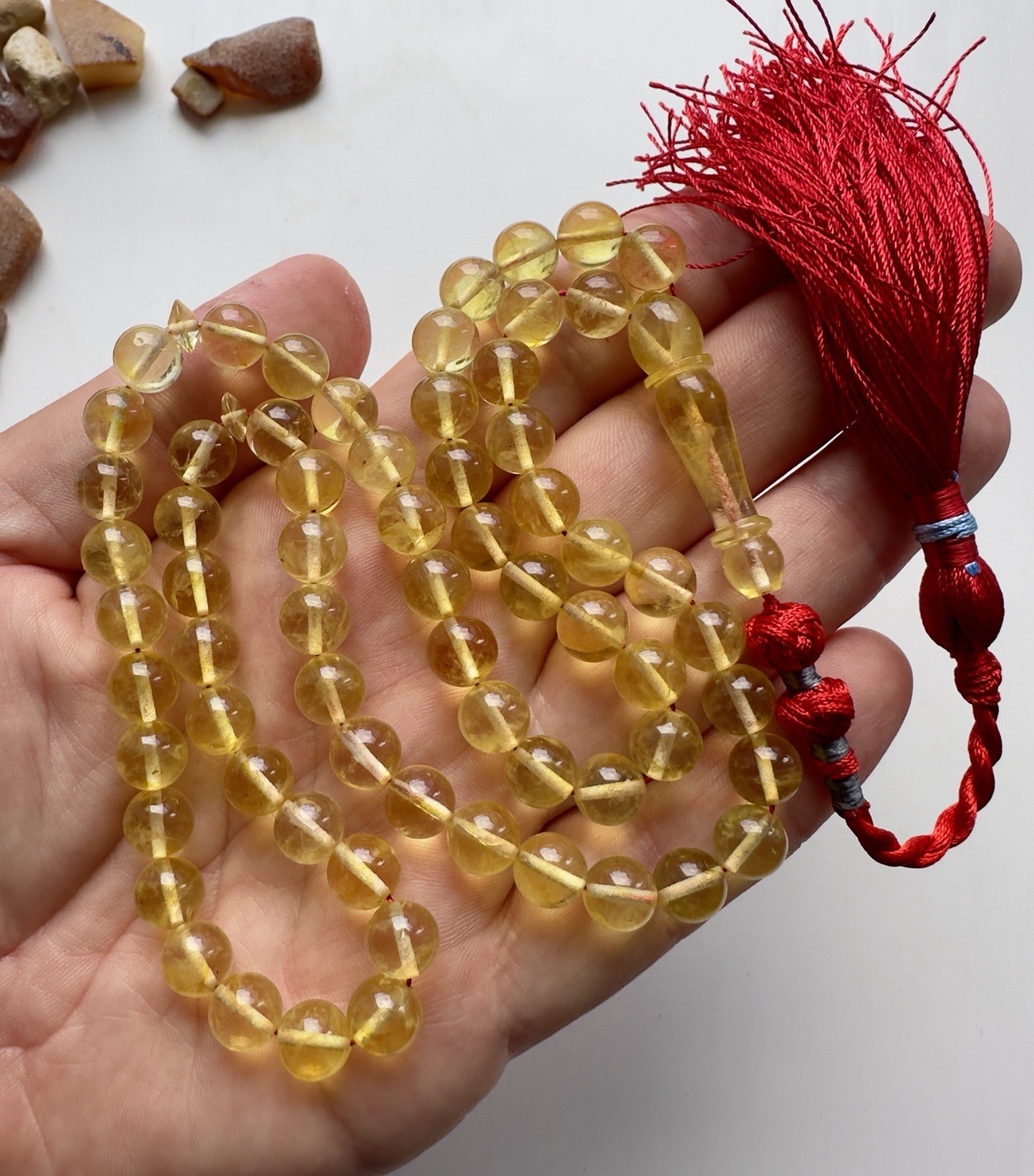 Natural Baltic Amber 29g. Islamic Prayer Rosary 9mm. 66 Beads Tasbih Misbaha