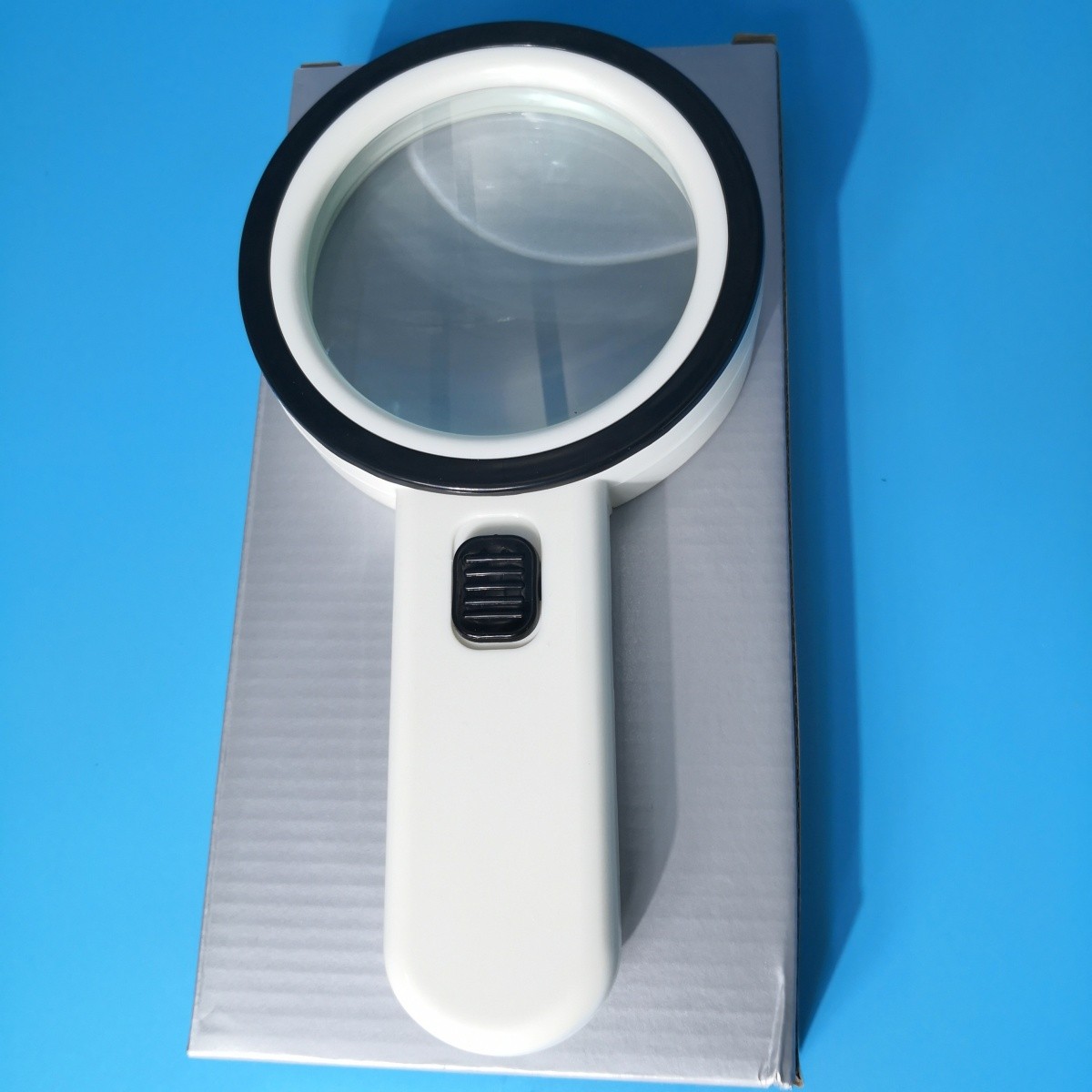 30X Jumbo Handheld Magnifying Glass w/ 12 Bright LED Light Magnifier Illuminated