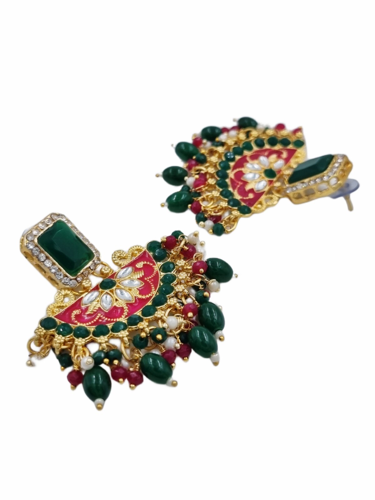 Indian Bollywood Style Designer Gold Plated Fashion Bridal Jewelry Necklace Set