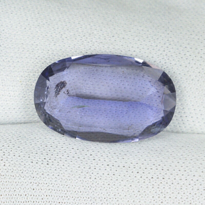 6.45 ct SHIMMERING BEST GRADE PURPLE BLUE NATURAL IOLITE LOOSE GEM – See Vdo WB