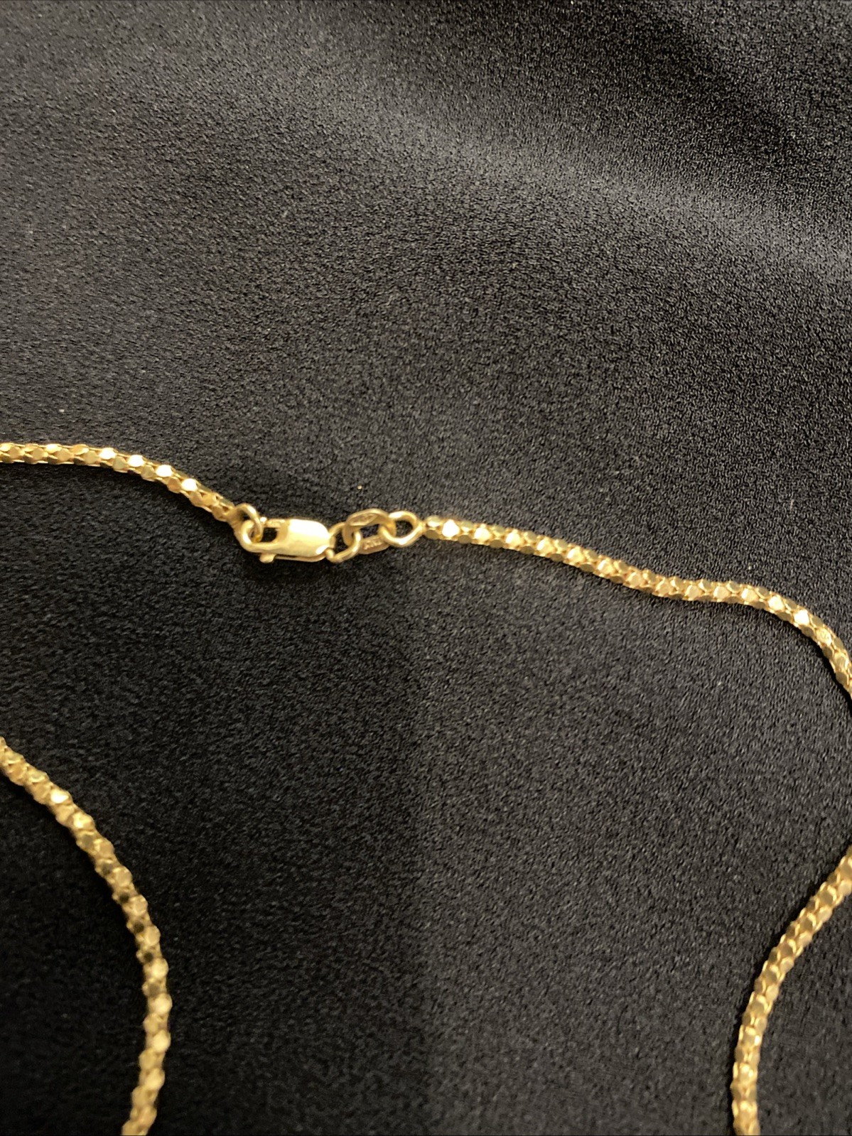 10k Yellow Gold Fancy Chain Necklace 18” 3.8g