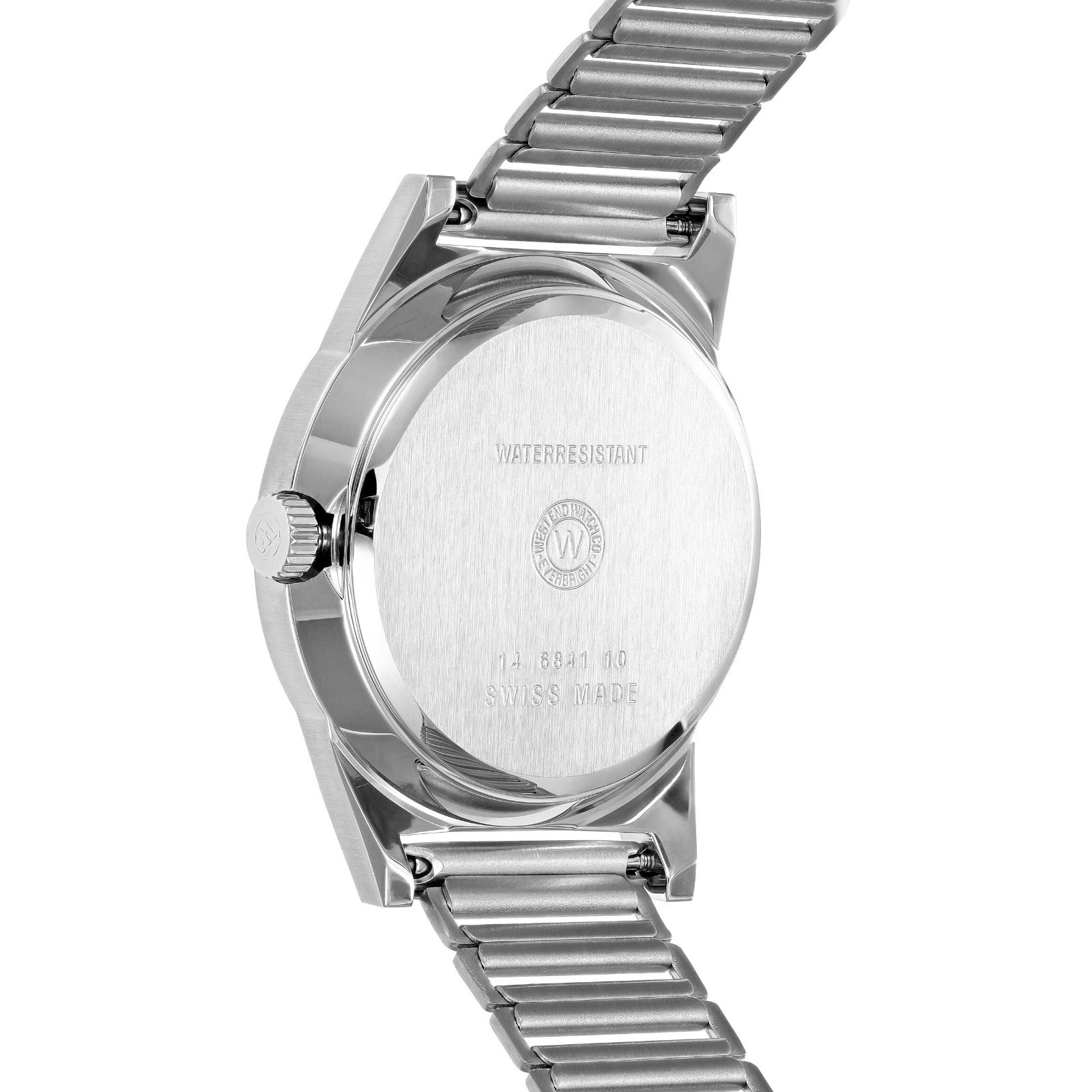 West End Watch Co. 6841 10 0788R Swiss Quartz Men’s Stainless Steel Date Watch