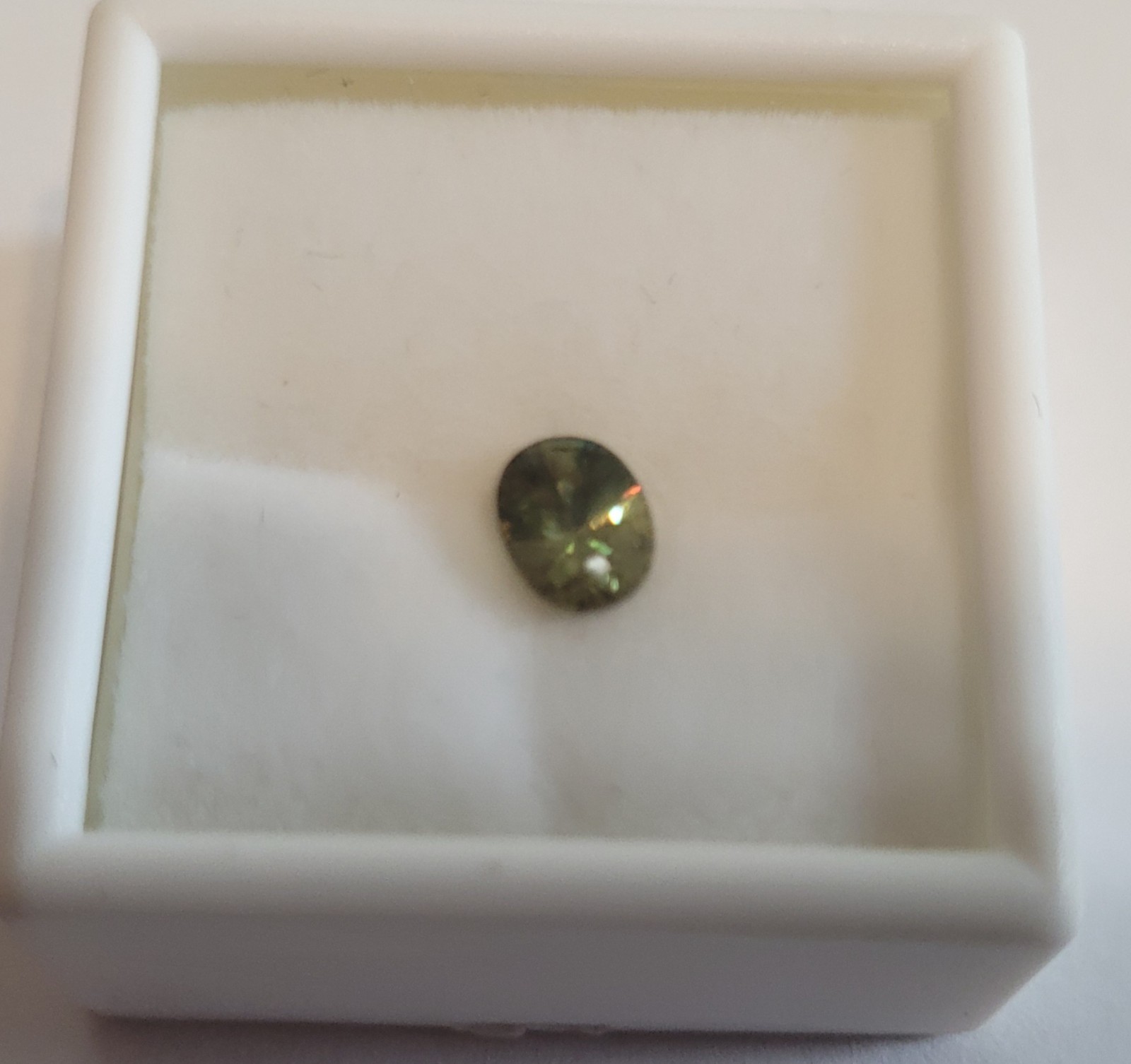 GIA Certified Demantoid Andradite Garnet 1.08cts Oval 6.90×5.48x 3.74mm Gemstone