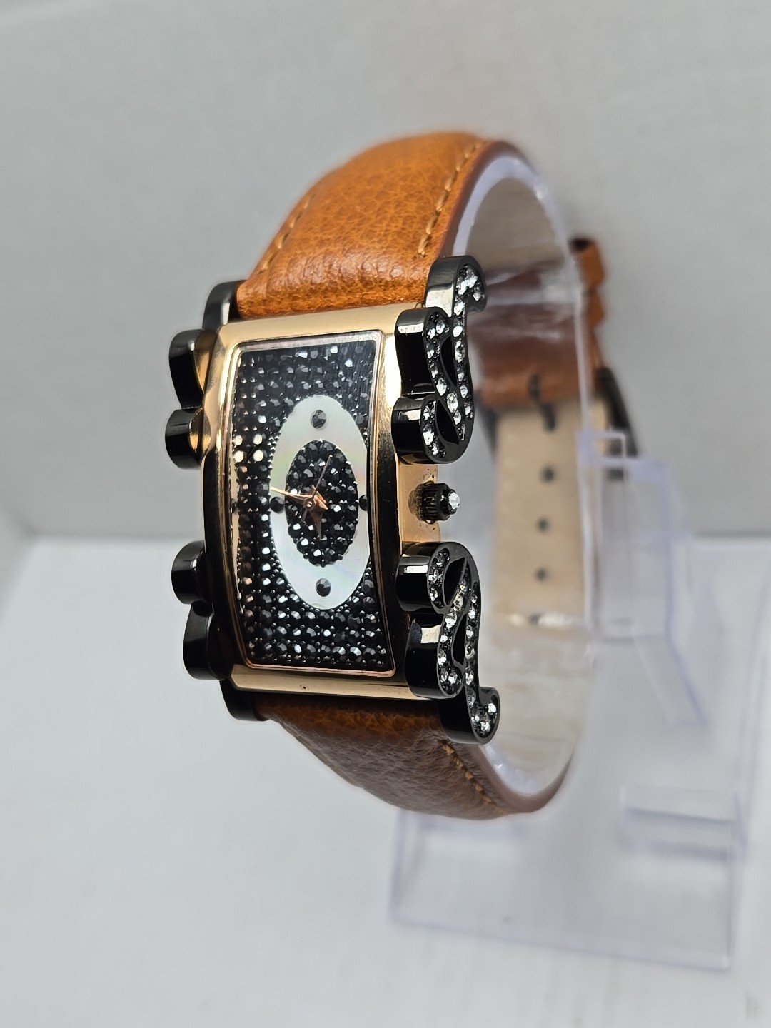 Adrienne Couture Limited Edition Pave Crystal Swiss Quartz Watch New Battery