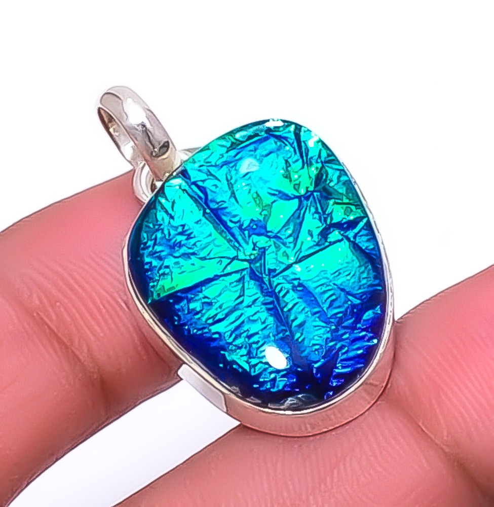 Triplet Fire Opal 925 Silver Pendant 1.37″ P1925 S-17
