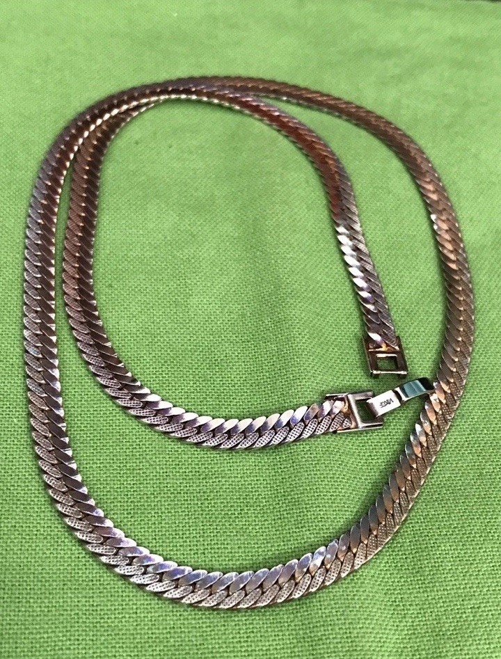 Solid Gold Filled Chain Necklace 35.2 Grams.