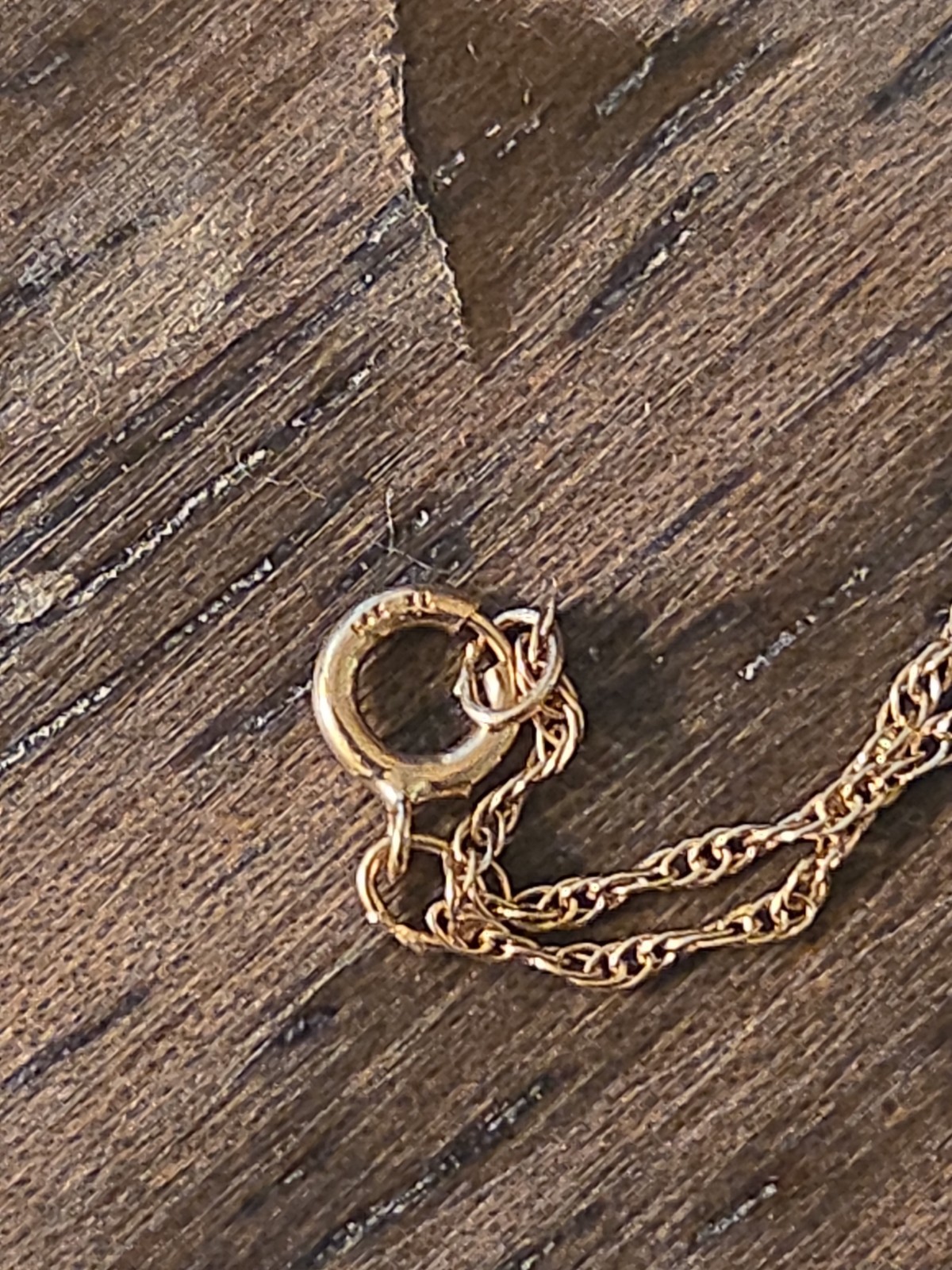 Necklace 14k For Pendat Ultra Thin .05 mm Thick Weighs .92g
