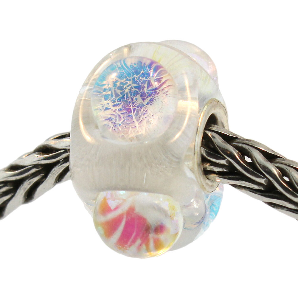 Authentic Trollbeads Glass 62014 Dichroic Ice :1