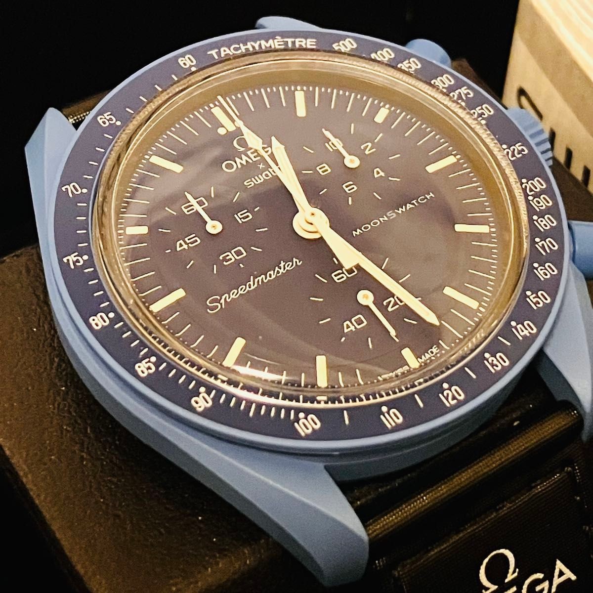 [B1P] Swatch x OMEGA Speedmaster MoonSwatch Mission to Neptune [t6y]