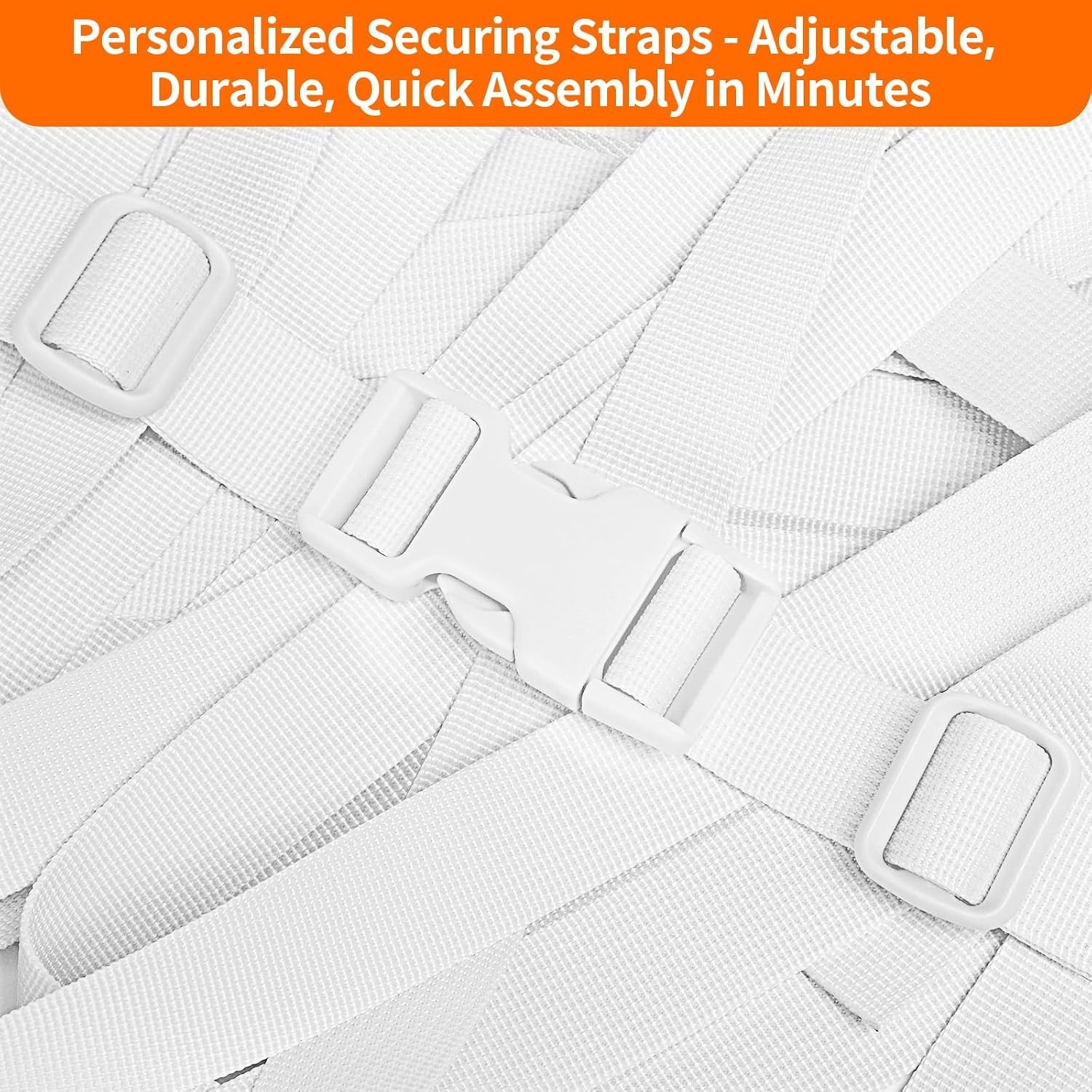 Buckle and Strap Set, 10 Yards Polyester Webbing Strap with 6 Dual Adjustable…