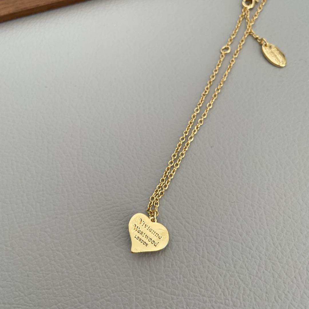 Petra Heart Shell Necklace Earrings Set Gold With Pouch