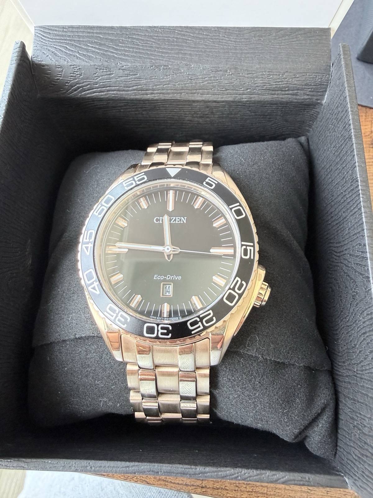 Citizen Men’s Eco-Drive Sport Luxury Carson Watch, Stainless-Steel Bracelet