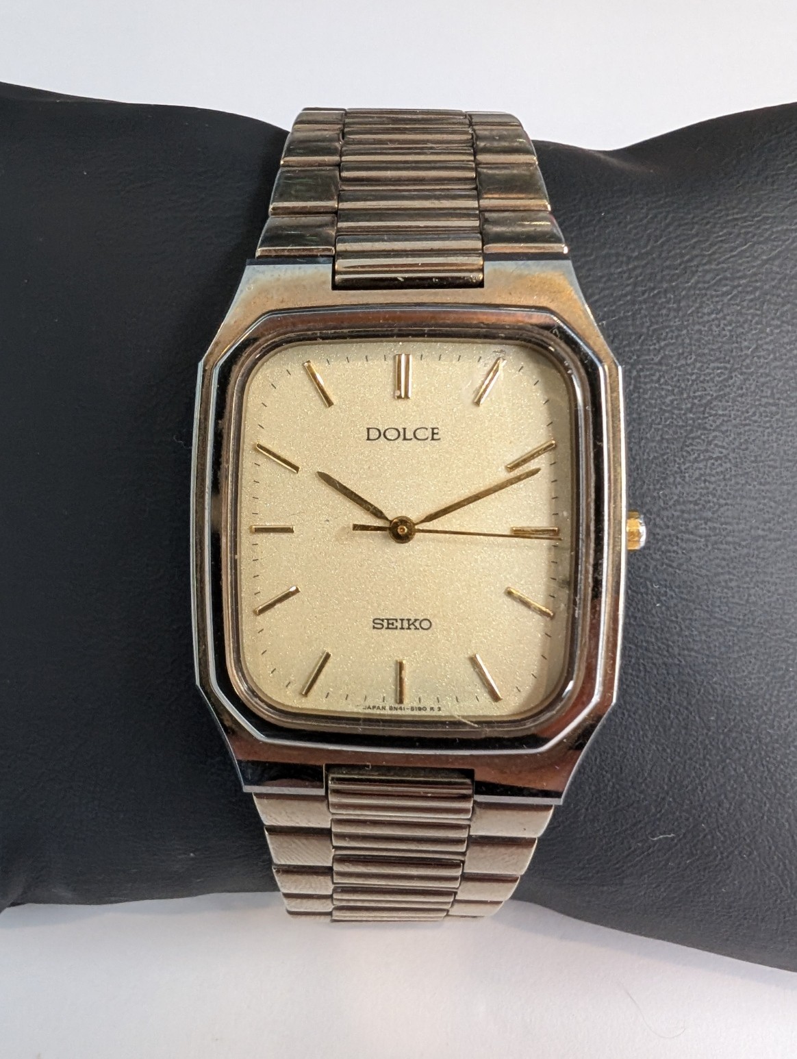 Seiko Dolce 8N41-5140 Titanium Carbide 10Bar JDM Quartz Original Bracelet 1992