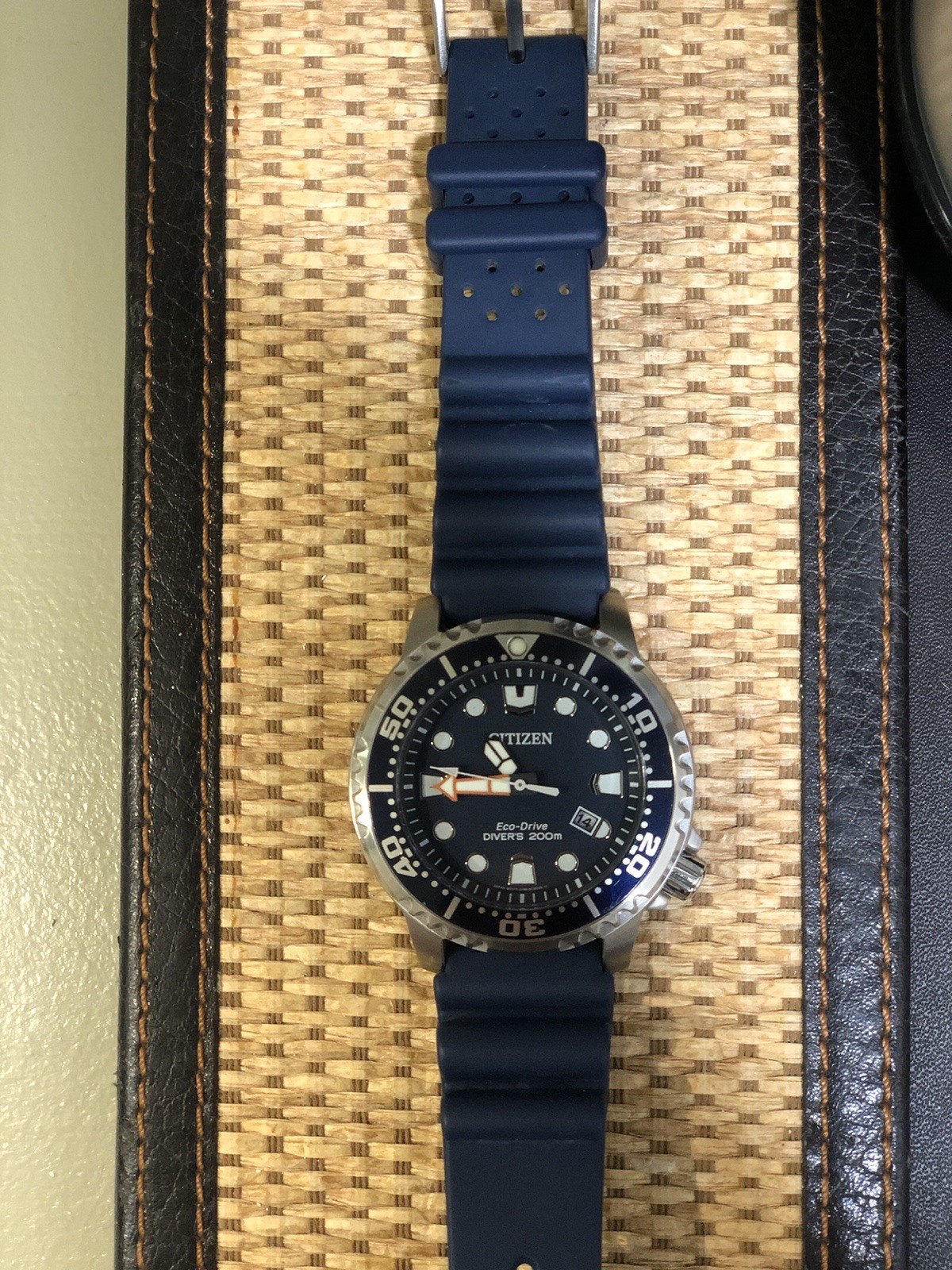Citizen Eco-Drive Promaster BN0151-09L Blue Divers Watch **Excellent Condition**