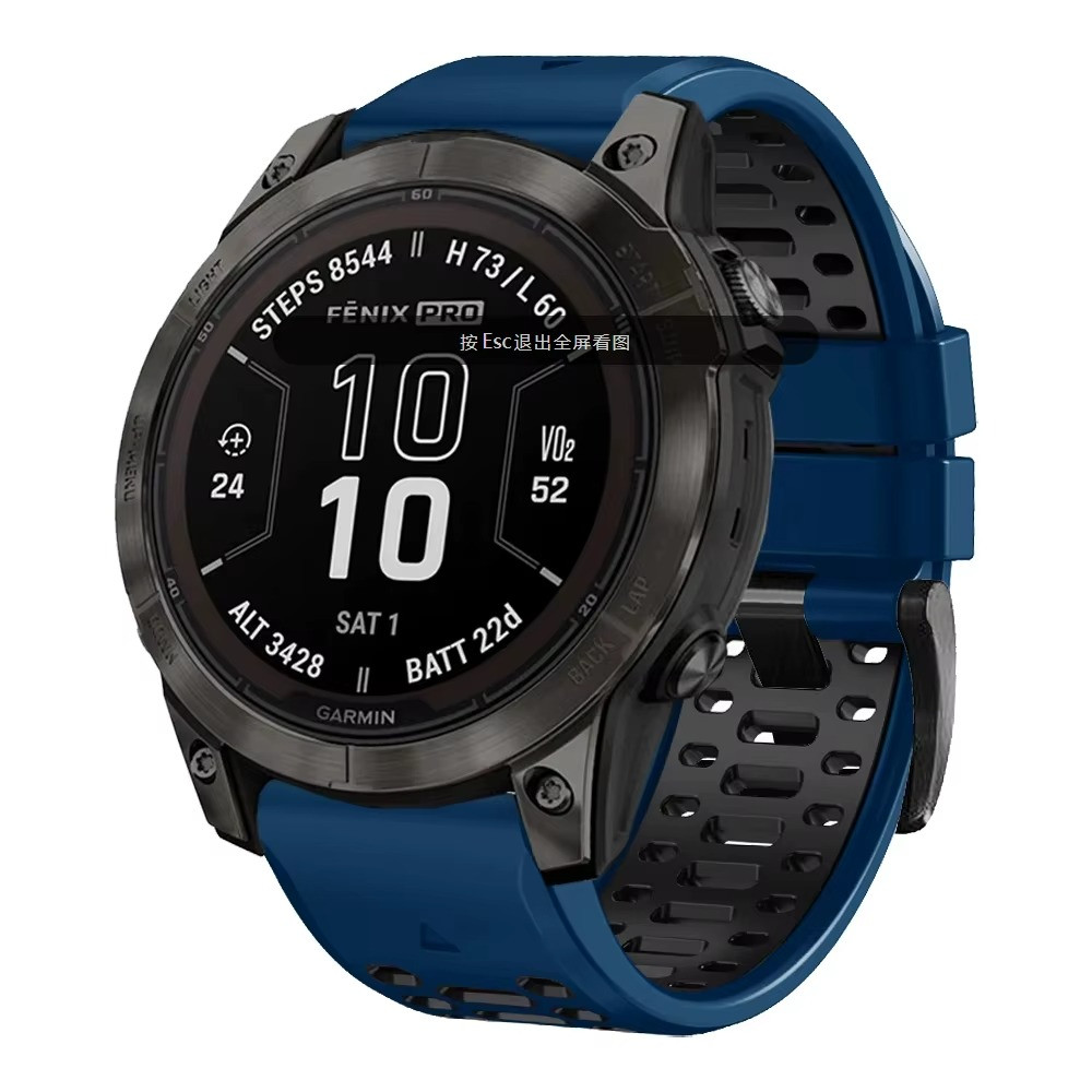 22mm 26mm Sports Silicone Band For Garmin Watch Instinct 2X Solar Fenix 8 5X 7X