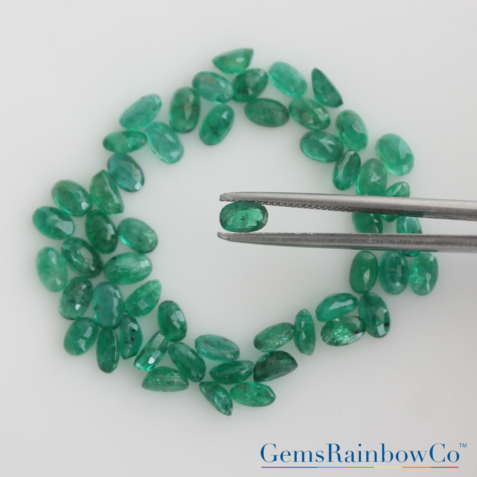 Natural Emerald Round, Oval, Baguette, Square Faceted Loose Gemstones, #866.