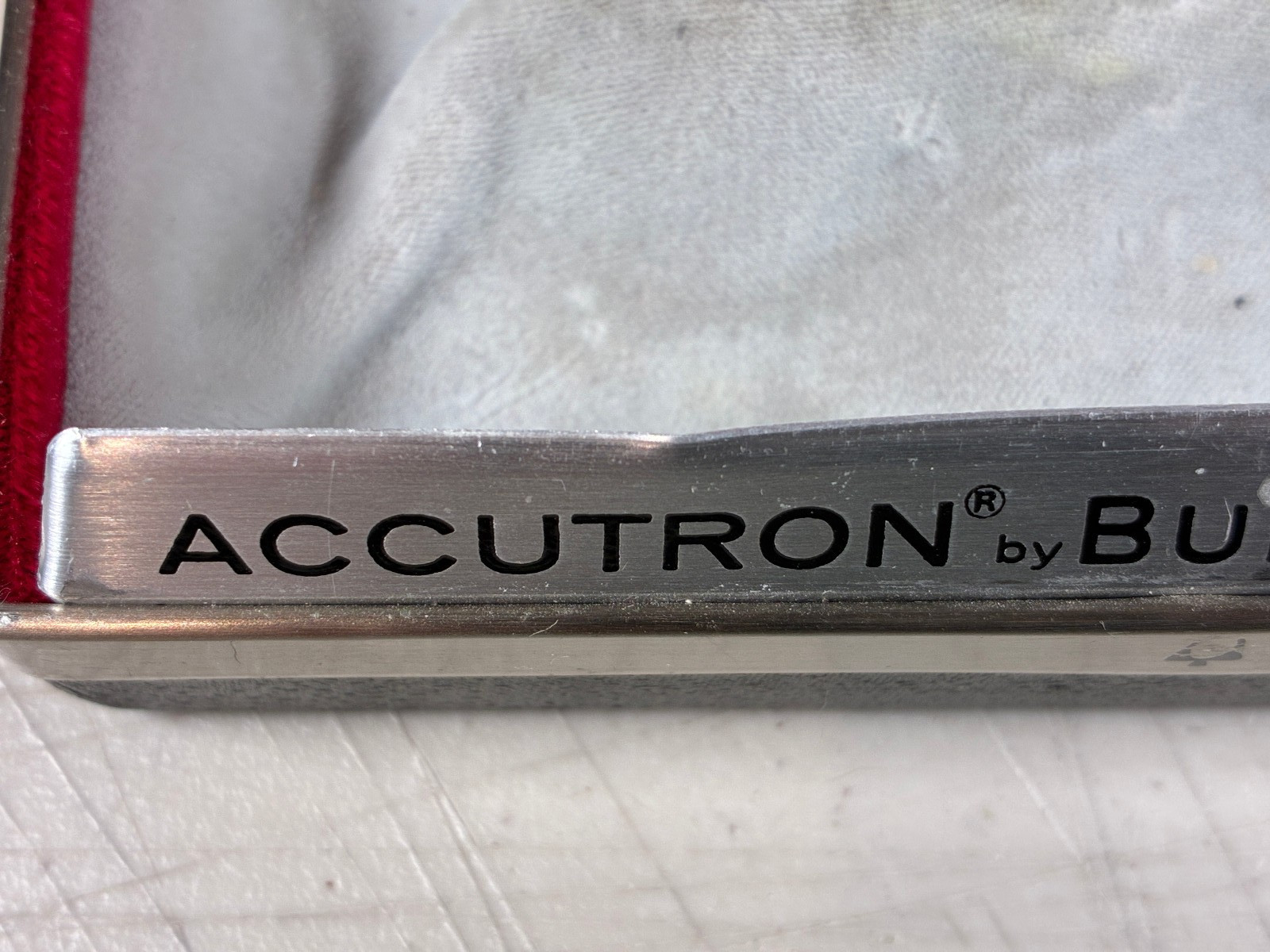 Vintage Bulova Accutron Watch Inner Presentation Case Box Only 1960s / 1970s