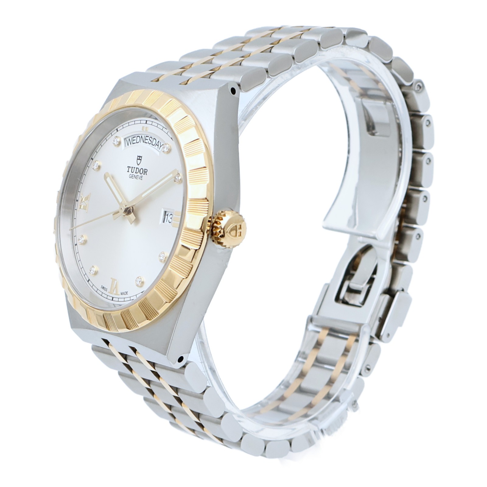 TUDOR Royal Automatic Watch 28603 Stainless Steel/18K Yellow Gold Silver